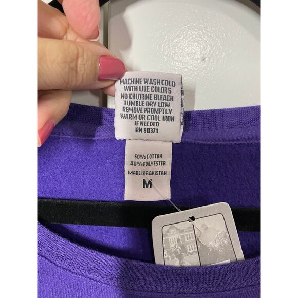 Glen Ivy Hot Springs Logo Purple Long Sleeve Tunic Top with Pocket Medium NEW - Picture 3 of 7